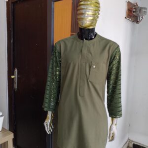 green senator with lace